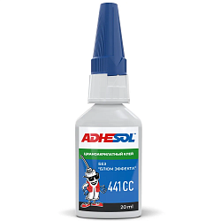 Цианоакрилатный клей низкой вязкости, проникающий ADHESOL 441CC